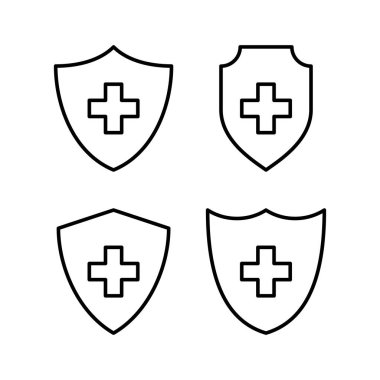 Health insurance icon vector for web and mobile app. Insurance document sign and symbol