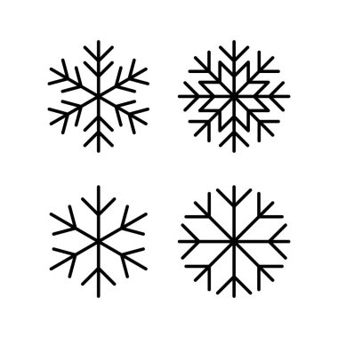 Web ve mobil uygulama için kar simgesi vektörü. kar tanesi işareti ve sembol