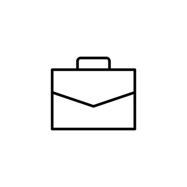 Evrak çantası simgesi. Bavul işareti ve sembol. bagaj sembolü.