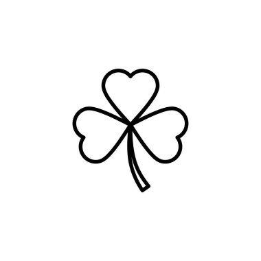 Yonca simgesi. Yonca işareti ve sembol. dört yapraklı yonca simgesi.