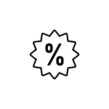İndirim simgesi. İndirim etiketi ve sembolü