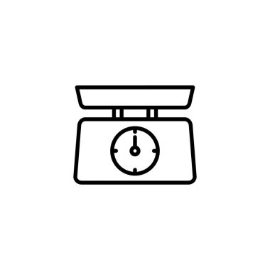 Ölçek simgesi. Ağırlık ölçeği işareti ve simgesi