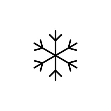 Kar ikonu. kar tanesi işareti ve sembol