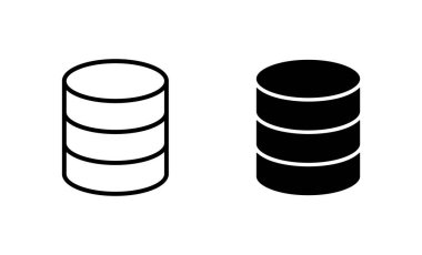 Veritabanı simgeleri ayarlandı. veritabanı işareti ve sembolü