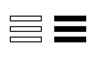 Menü Simgeleri ayarlandı. Web menü işareti ve sembol. Hamburger menüsü sembolü