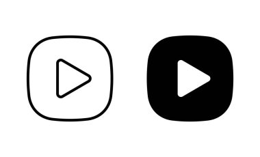 Simgeleri oynat. Düğme işareti ve sembolü çal