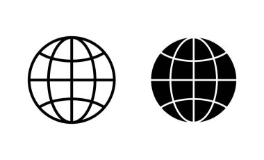 Web simgeleri ayarlandı. Web tabelalarına ve sembollere git. Web tıklama simgesi. Genel arama simgesi