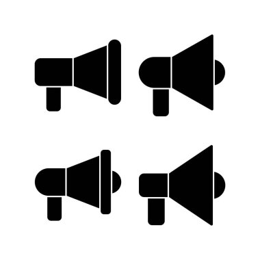 Web ve mobil uygulama için megafon simgesi vektörü. Hoparlör işareti ve sembol