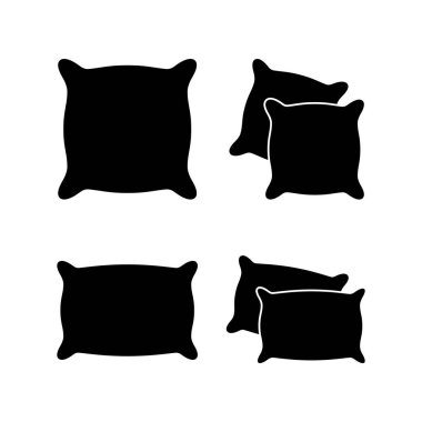 Web ve mobil uygulama için yastık simgesi vektörü. Yastık işareti ve sembol. Rahat yumuşacık yastık.