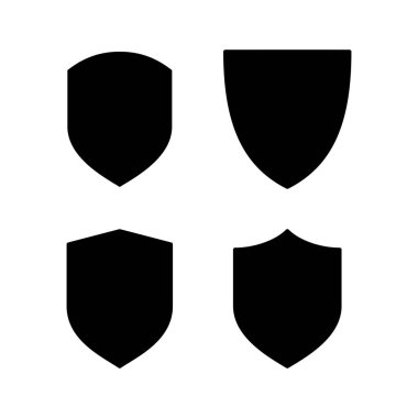 Web ve mobil uygulama için kalkan simgesi vektörü. Koruma ikonu. Güvenlik işareti ve sembol