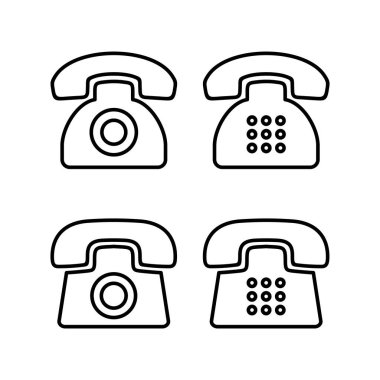 Web ve mobil uygulama için telefon simgesi vektörü. telefon işareti ve sembol