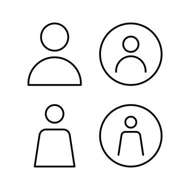 Web ve mobil uygulama için kullanıcı simgesi vektörü. İmza ve sembol. insanlar simgesi. 