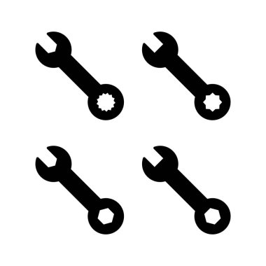 Web ve mobil uygulama için simge vektörünü aç. Tamir ikonu. araç işareti ve sembol