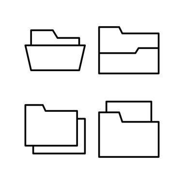 Folder icon vector for web and mobile app. folder sign and symbol
