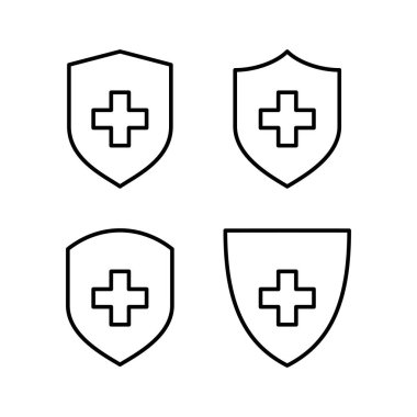 Health insurance icon vector for web and mobile app. Insurance document sign and symbol