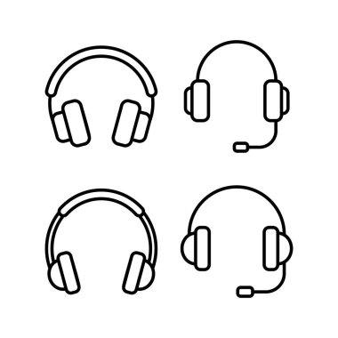 Headphone icon vector for web and mobile app. headphone sign and symbol