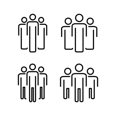 Web ve mobil uygulama için insan simgesi. İmza ve sembol. Kullanıcı Simgesi vektörü