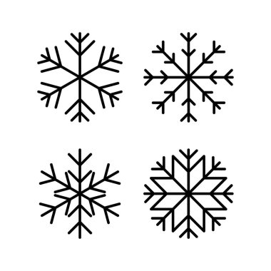 Web ve mobil uygulama için kar simgesi vektörü. kar tanesi işareti ve sembol