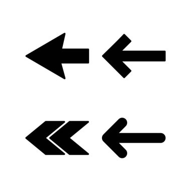 Web ve mobil uygulama için ok simgesi vektörü. Web tasarımı için ok işareti ve sembol.