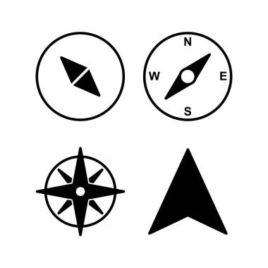 Compass icon vector for web and mobile app. arrow compass icon sign and symbol