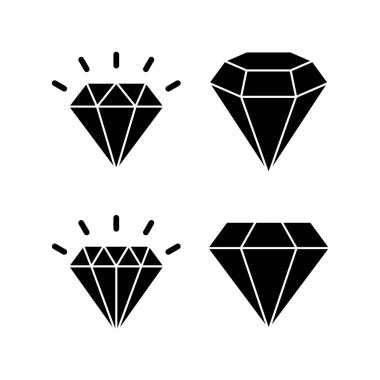 Diamond icon vector for web and mobile app. diamond gems sign and symbol