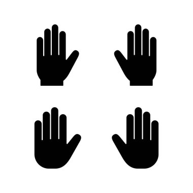 Hand icon vector for web and mobile app. hand sign and symbol. hand gesture