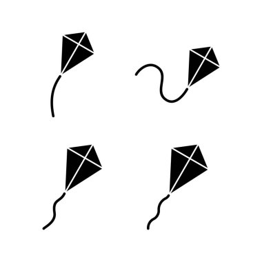 Web ve mobil uygulama için Kite simgesi vektörü. Uçurtma işareti ve sembol