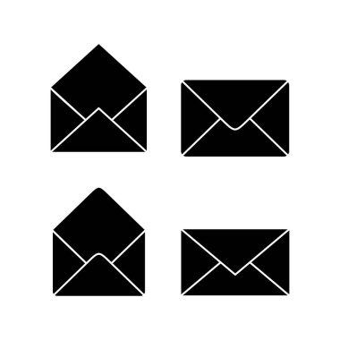 Web ve mobil uygulama için e- posta simgesi vektörü. e-posta işareti ve sembol. E- posta simgesi. Zarf simgesi