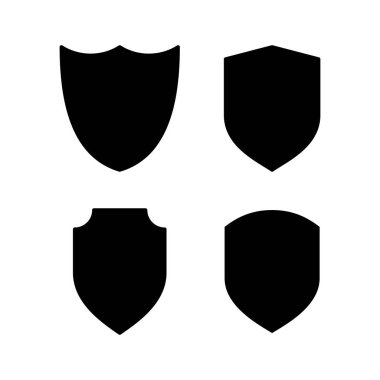 Web ve mobil uygulama için kalkan simgesi vektörü. Koruma ikonu. Güvenlik işareti ve sembol