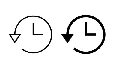 Tarih simgeleri ayarlandı. Son olay geçmişi işareti ve simgesi