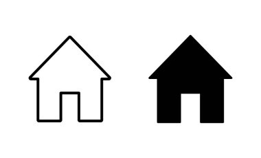 Ev simgeleri hazır. Ev işareti ve sembol