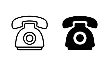 Telefon simgeleri ayarlandı. telefon işareti ve sembol