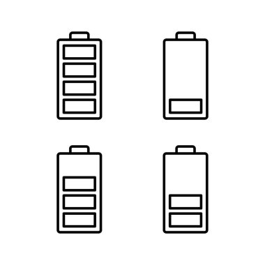 Battery icon vector for web and mobile app. battery charging sign and symbol. battery charge level