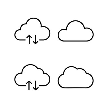 Cloud icon vector for web and mobile app. cloud sign and symbol
