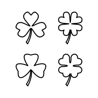 Clover icon vector for web and mobile app. clover sign and symbol. four leaf clover icon.
