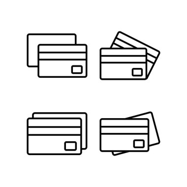 Credit card icon vector for web and mobile app. Credit card payment sign and symbol