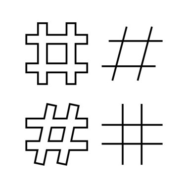 Hashtag icon vector for web and mobile app. hashtag sign and symbol