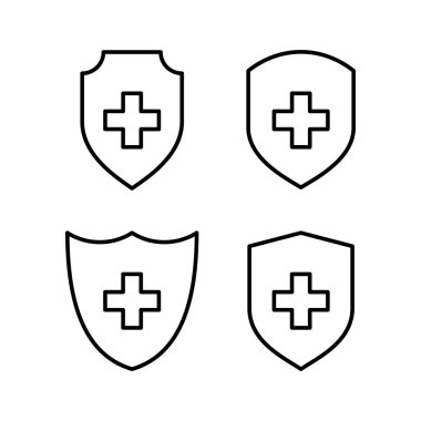Health insurance icon vector for web and mobile app. Insurance document sign and symbol