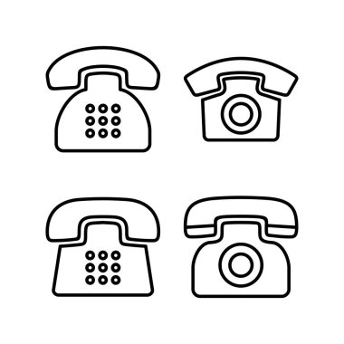 Web ve mobil uygulama için telefon simgesi vektörü. telefon işareti ve sembol