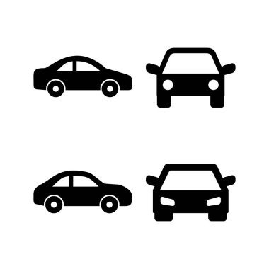 Car icon vector for web and mobile app. car sign and symbol. small sedan