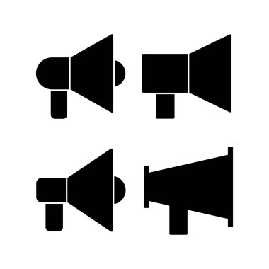 Web ve mobil uygulama için megafon simgesi vektörü. Hoparlör işareti ve sembol