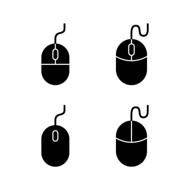 Web ve mobil uygulama için fare simgesi vektörü. Tıklama işareti ve sembol. işaretleyici simgesi vektörü.