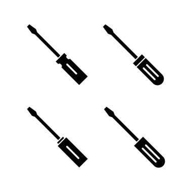 Web ve mobil uygulama için tornavida simgesi vektörü. araç işareti ve sembol