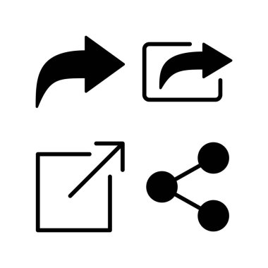 Web ve mobil uygulama için simge vektörünü paylaş. İşaret ve sembol paylaşımı