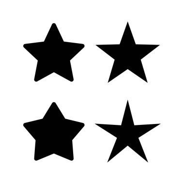 Web ve mobil uygulama için Yıldız Simgesi vektörü. Reyting işareti ve sembol. favori yıldız simgesi