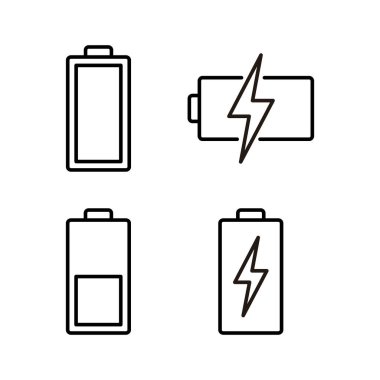 Battery icon vector for web and mobile app. battery charging sign and symbol. battery charge level