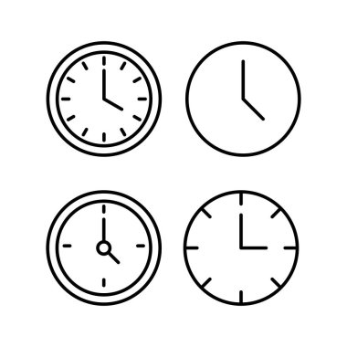 Clock icon vector for web and mobile app. Time sign and symbol. watch icon