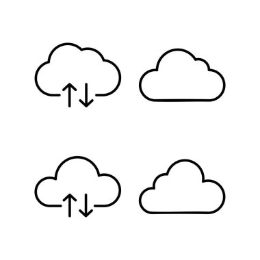 Cloud icon vector for web and mobile app. cloud sign and symbol