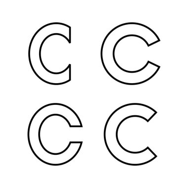 Copyright icon vector for web and mobile app. copyright sign and symbol