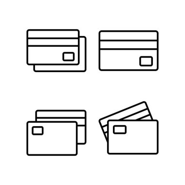 Credit card icon vector for web and mobile app. Credit card payment sign and symbol